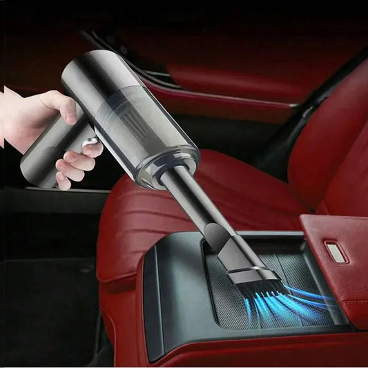 High Power Wireless Vacuum Cleaner Dual Use for Home and Car Powerful Vacuum Cleaner Black 1pc120W